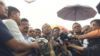 জিয়াউর রহমানের সমাধির পাশে সাংবাদিকদের সঙ্গে আলাপকালে বিএনপি মহাসচিব মির্জা ফখরুল ইসলাম আলমগীর। ১ জুলাই, ২০২৪।