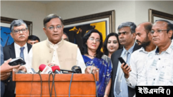 রাজধানীর ফরেন সার্ভিস একাডেমিতে আওয়ামী লীগের যুগ্ম সাধারণ সম্পাদক ড. হাছান মাহমুদ। ৩ জুলাই, ২০২৪।