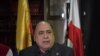FILE - The president of Venezuela's Red Cross, Mario Enrique Villarroel, offers a press conference at the Red Cross' headquarters in Caracas, Feb. 5, 2019. 