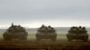 Xe tăng của lực lượng Israeli. (Photo by JACK GUEZ / AFP)