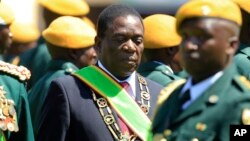 President Emmerson Mnangagwa At Inaguration Zimbabwe Elections
