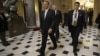 House Speaker John Boehner of Ohio leaves a news conference on Capitol Hill in Washington, Wednesday, Jan. 23, 2013 where he discussed the debt limit.