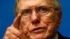 FILE - Michael Kirby, Chairperson of the Commission of Inquiry on Human Rights in North Korea, gestures during a news conference after delivering his report to the U.N. Human Rights Council at the United Nations European headquarters in Geneva, Sept. 17, 2013. 