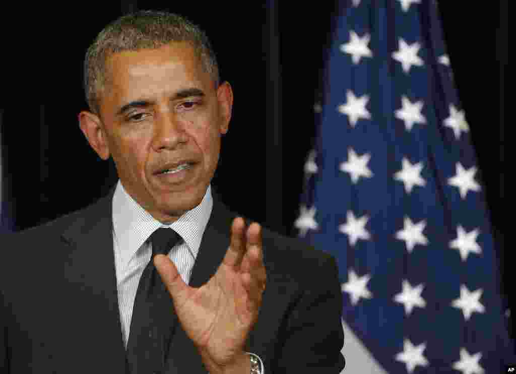 Prezident Barak Obama Bo Bergdalning ozod etilishi haqida so'zlamoqda. Bryussel, Belgiya, 5-iyun 2014-yil. 