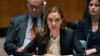 Angelina Jolie, Special Envoy for the U.N. High Commissioner for Refugees, speaks before a U.N. Security Council meeting on sexual violence in conflict, June 24, 2013, at UN headquarters in New York. 