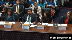 Bà Helen Nguyen và các nhân chứng khác trong cuộc điều trần hôm 25/7/2019.. Photo House Affairs Committee