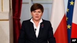 Primeira-ministra Beata Szydlo