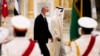 Turkiya Prezidenti Rajab Toyyib Erdog'an Abu Dabi valiahd shahzodasi Shayx Muhammad bin Zayid Al Nahyan bilan, Abu Dabi, BAA, 2022-yil, 14-fevral.