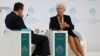 International Monetary Fund (IMF) Managing Director Christine Lagarde gestures during the World Government Summit in Dubai, United Arab Emirates, Feb. 12, 2017. 