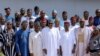 Wasu daga cikin masu ruwa da tsaki a harkokin jihar Benue a lokacin da suka gana da shugaba Buhari