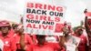 'Yan kungiyar "Bring Back Our Girls" masu fafutukar neman a sako 'yan matan Chibok, a wani gangami da suka yi a watan Afrilun bara a jihar Legas