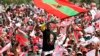 Apoiante da UNITA, em comício do partido (Foto de Arquivod)