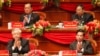 Lê Thanh Hải, hàng sau bên trái, lúc còn đương chức.