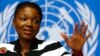 FILE - U.N. humanitarian chief Valerie Amos addresses a news conference at the United Nations in Geneva, March 2014.